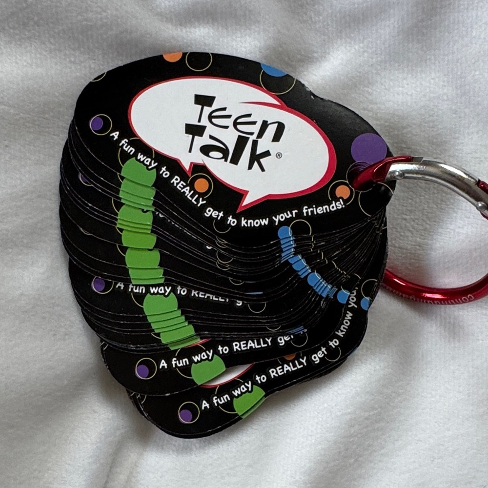 Teen Talk 50 Conversation Starting Cards on Carabiner Youth Group/Team Building